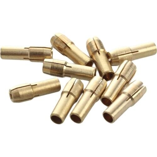 Promotion! 10 Pieces Mini Drill Brass Collet Chuck for Rotary Tool 0.5-3.2mm