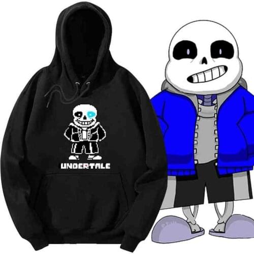 Anime Undertale Frisk Toriel Sans Papyrus Coat Hooded Hoodie Pullover Undertale Fleece Casual mens hoodie jacket