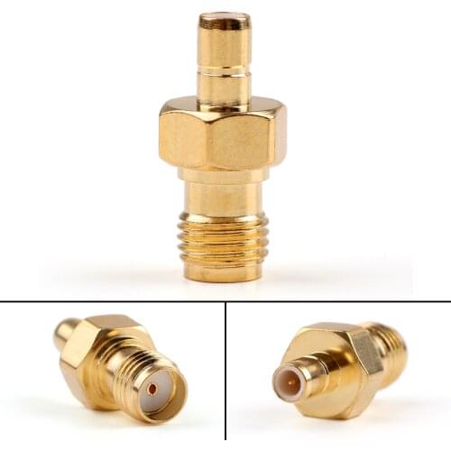 Artudatech Adapter SMA Female Jack To SMB Male Plug RF Connector Straight Plating F/M
