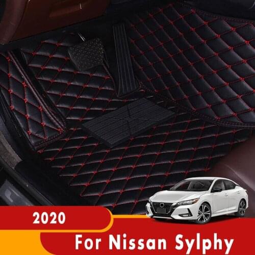 For Nissan Sylphy 2020 Car Floor Mats Carpets Covers Custom Auto Accessories Dash Foot Pedals Rugs Automobiles Interior Protect