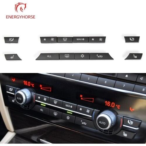 Auto Heater Climate Protective Wind Air Conditioning Cover Set Control Switch Fan Button Cap for BMW F10/F11/F07/F06/F01/F02/F04