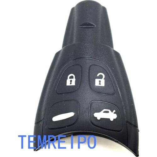 Key Case For Car Key Shell For SAAB 93 95 9-3 9-5 WF Replacement Keyless Entry 4 Button Remote Key Shell
