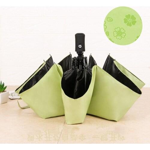 Mens and womens car umbrellas 8-bone automatic switch three-fold wind sunscreen sun umbrella rain umbrella