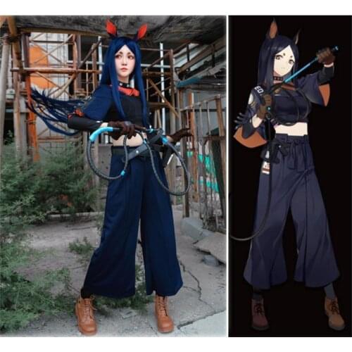 Game Arknights Dobermann Cosplay Costume Full Set Women Cute Cosplay Dress Halloween Carnival Party Costumes Fancy Dress Uniform