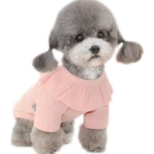 Cute Big Lapel Dog Hoodies For Pet Clothes Puppy Cat Sweatshirt Long Sleeve Hoody Bottoming Shirt For Small Dogs Pet Outfit XXL