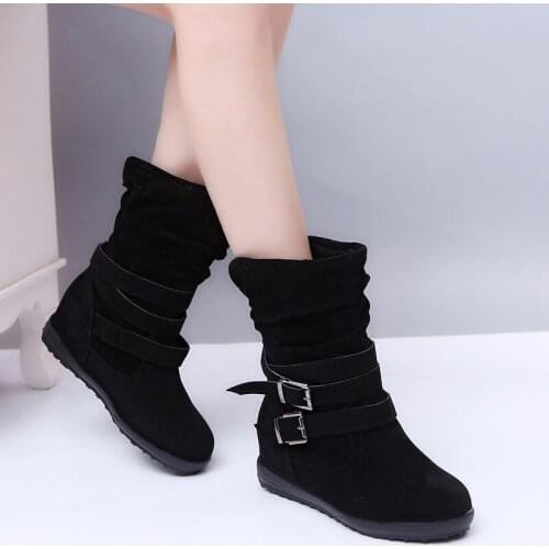 Fashion Warm Winter Boots Women Boots New black Boots Waterproof Women Shoes Snow Boots Fashion Mother Shoes Solid Ladies Shoes