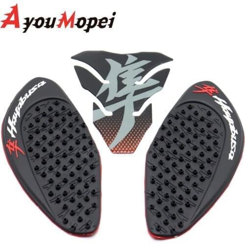Tank Sticker Rubber Tank Traction Pad Side Gas Knee Grip Protector Tank Sticker Cover For Suzuki GSXR 1300 Hayabusa 2008-2016
