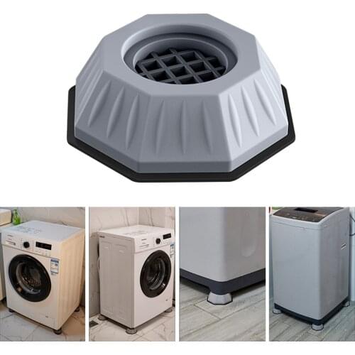 Non-slip Anti-vibration Washing Machine Feet Plastic Floor Mat Pad Base Fixed Furniture Protectors Support Dampers Stand Tool