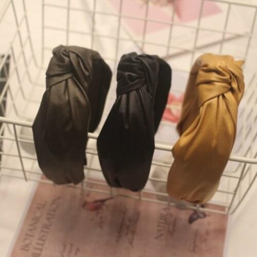 New Vintage Female Hair Bands Head Hoop Hair Accessories for Girl Turban Ladies Headwear Women Hair Hoop Solid Color Headbands