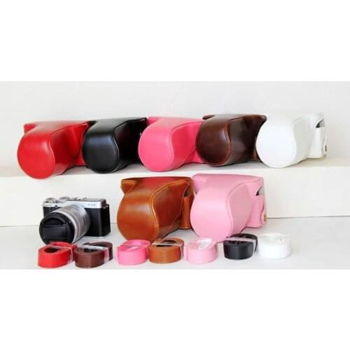 Wholesale! Camera Bag Imitation Leather Case For Fujifilm X-M1 xm1 X-A1 xa1 X-A2 xa2 Camera Bag Case 7 Colors