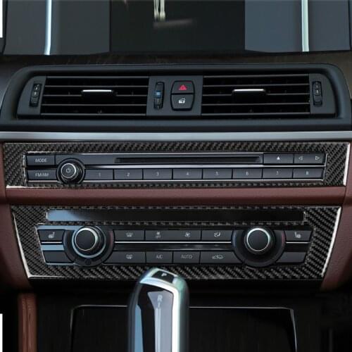 For bmw F10 5 Series Interior Trim Carbon Fiber Car Control Panel