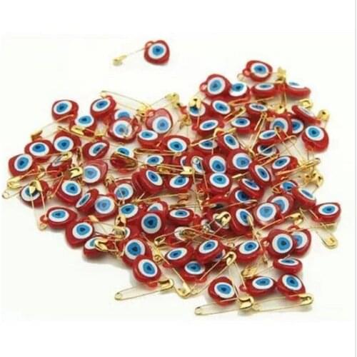 Plastic Evil eye beads İğneli̇ s ̇ Red decorative objects Декоративные элементы Objetos decorativos