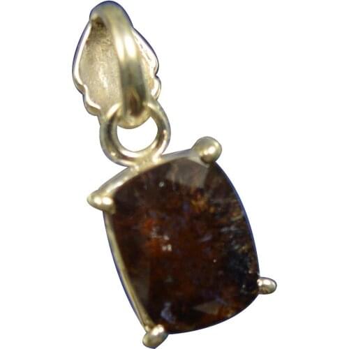 Lovegem Faceted Supper 7 Cacoxenite Pendant 925 Sterling Silver,25 mm, AP2112