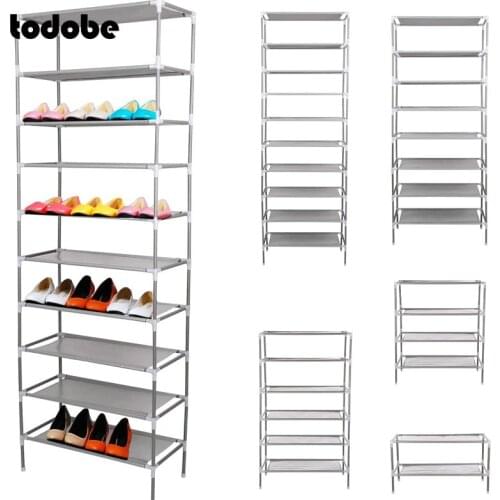 Multilayer Simple Shoe Rack Easy to Install Shoes Storage Shelf Home Dorm Dustproof Nonwoven Fabric Space Saver Shoe Cabinet