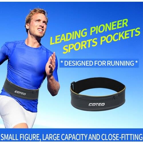 New Running Belt Multifunction Invisible Waist Bag Male Fitness Large Capacity Mobile Phone Bag Female Outdoor Travel Sports Bag