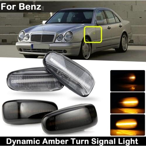 LED Side Marker Lamp Dynamic Amber Turn Signal Light For Benz W124 W163 W210 W202 W140 W638 W208 W414 W670 W901 R129 R170 R171