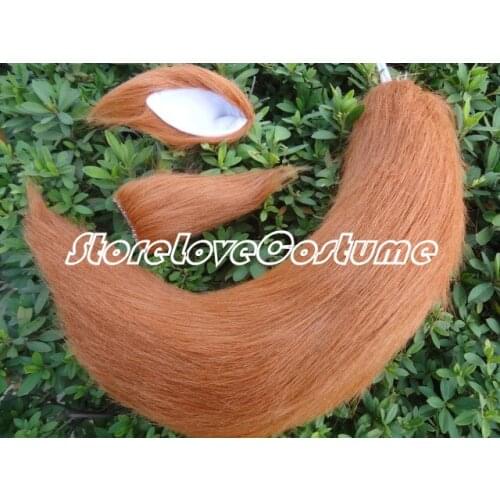 The Rising of the Shield Hero Raphtalia Cosplay ears with tail Cosplay Props Accessories