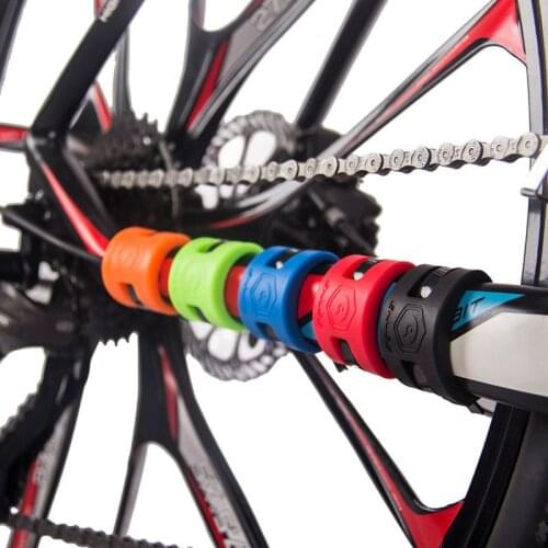 Bicycle Chain Protection Sticker Road Bike Rear Fork Anti-Collision Protective Ring Chain Cycling Protector Kit Bicycle Parts