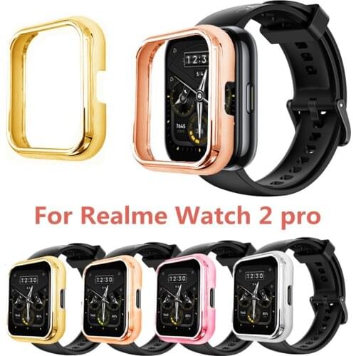 Pc Protective Case For Realme Watch 2 Pro Smartwatch Cover Protection case plastic Accessories plating metal sense frame shell
