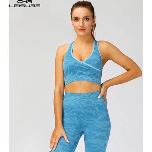 Bras for Women Tiger Pattern Backless Bra Camouflage Seamless Sports Bra Underwear for Women Push Up