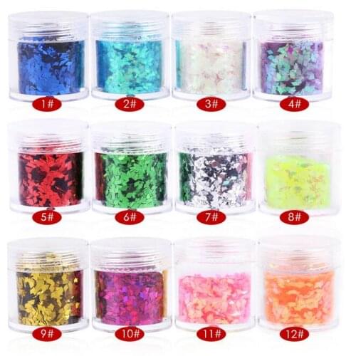 1 pc random colour nail paillette Nail Glitter Foil Paper Nail Art Decoration Tools
