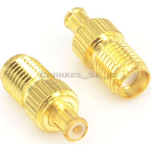 10 Pieces SMA Adapter SMA Female to MCX Male Straight/Rightangle Adapter RF Connector