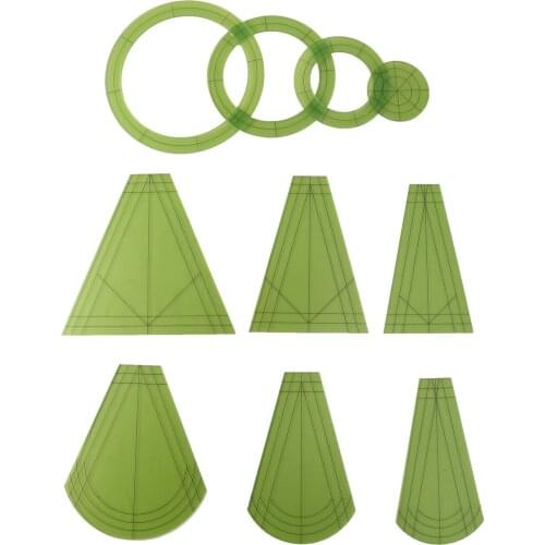 10Pcs Household Sewing Machine Accessories Set Sewing Supplies Patchwork Template Patchwork Ruler