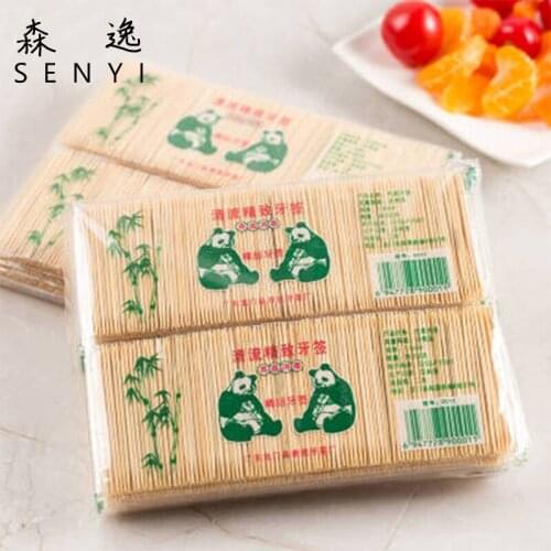 250) Kitchen Supplies Bulk Toothpicks Portable Hotel Supplies Floor Stalls Disposable Toothpicks Bags