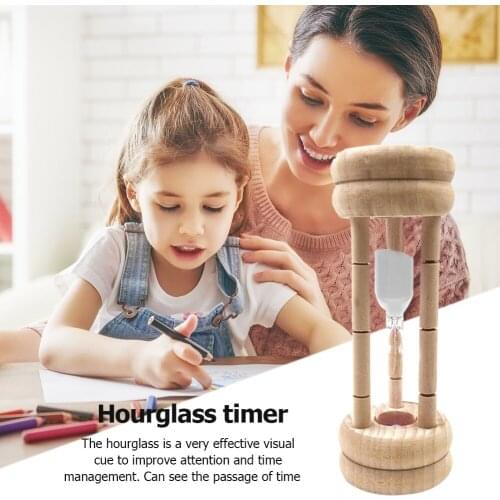 3min Creative Wooden Hourglasses Teeth Brushing Sandglass Timer Kids Time Toys Christmas Household Decoration Best Gift