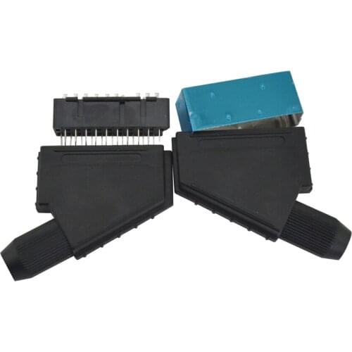 50 pcs a lot Scart JP21 plug 21 pin male connector Connect Port Socket Interface Connector slot for S-N-E-S AV cable