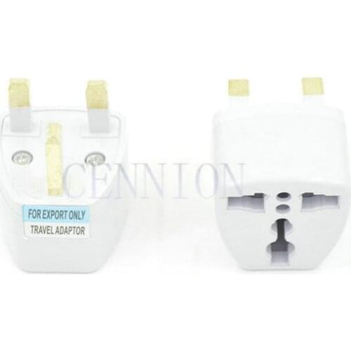 White EU US AU DE to UK Travel Adapter Converter 60pcs free express way