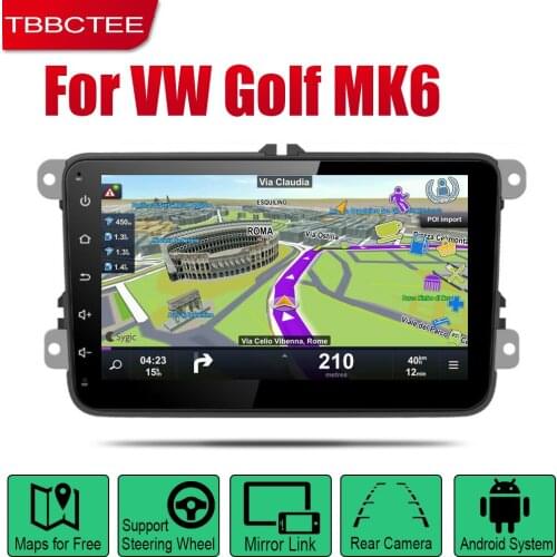 Auto Radio Android Car Player For Volkswagen VW Golf MK6 2008 2009 2010 2011 2012 2013 2014 GPS Navigation Map Multimedia system