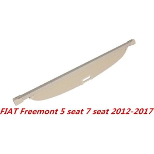 Car Rear Trunk Security Shield Cargo Cover For FIAT Freemont 5 seat 7 seat 2012-2017 High Qualit Auto Accessories