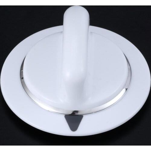 WE1M654 White Dryer Timer Knob Fits for General Electric Washer Direct Replacement of Original Parts Accessories High Quality