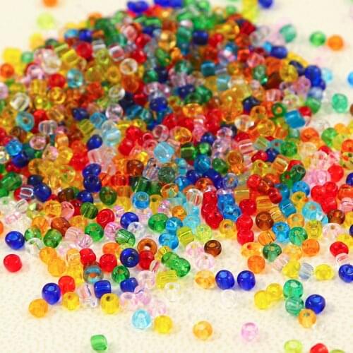 500pcs 3mm Soild Colors Czech Glass Seed Beads For Cross Stitch Handmade DIY Bracelet Needlework Embroidery Jewelry Making