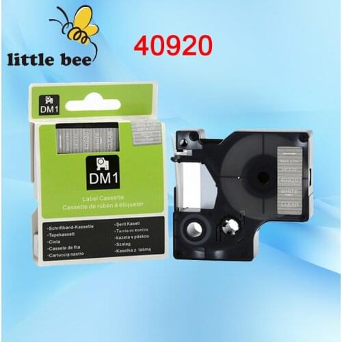 D1 tapes 9mm White on Clear 40920 compatible dymo label manager printer