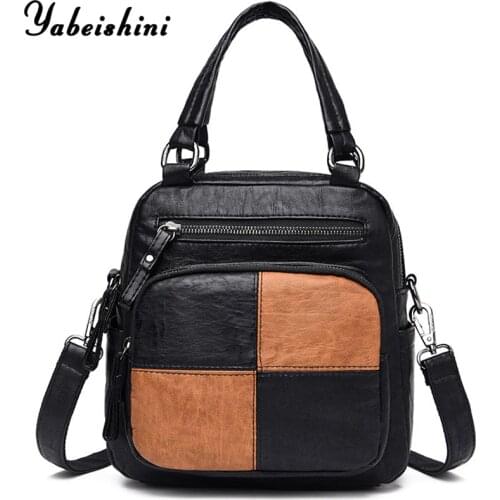 2020 New Multifunction Womens Mochila High Quality Soft PU Leather Backpack Fashion Shoulder Bags For Women Bagpack Sac A Dos