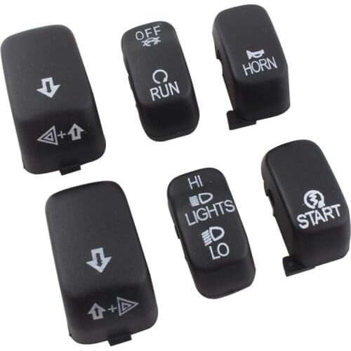 Motorcycle Handlebar Control Parts Black Switch Caps Button Cover For Harley Sportster XL 883 1200 Dyna Softail Fat Boy VRSC