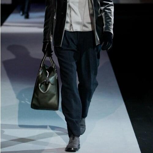 Mens woolen woolen trousers casual pants loose winter new products show high-end youth trousers feet woolen trousers