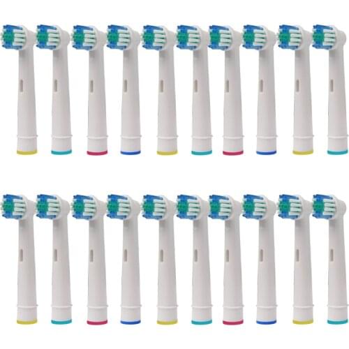 20PCS Replacement Toothbrush Heads For Braun Electric Tooth Brush Vitality Sensitive Nozzles Teeth Whiteing SB-17