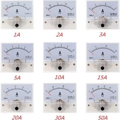 OOTDTY 85L1 AC Panel Meter Analog Panel Ammeter Dial Current Gauge Pointer Ammeter