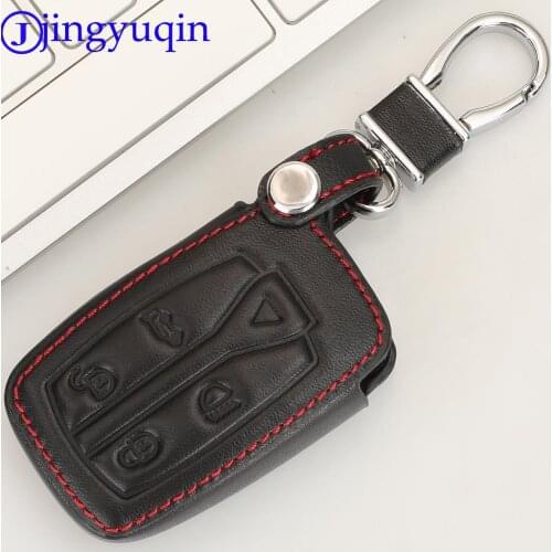 Jingyuqin Remote 5 Buttons Key Case Wallet Cover Shell Keychain Auto Accessories Styling For Land Rover Freelander Smart Key