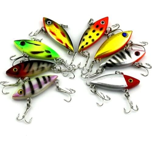 16pcs Super Mini VIB Fishing Lure Winter Bait 4cm 2.8g All Water Levels Sinking Lure Hard Artificial Vibration Tackle Wobblers