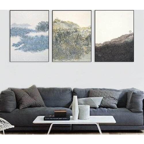 Modern Abstract Scenery Nordic Marble Posters Wall Art Canvas Painting Prints Picture for Hotel Bar Living Room Home Decor