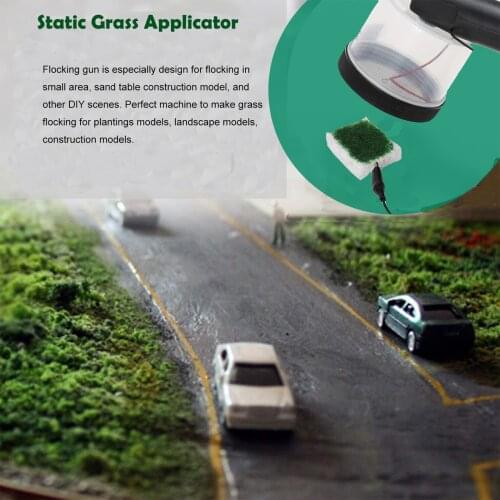 Static Grass Applicator Landscaping Diorama Scenery Model Flocking Machine