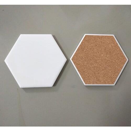 Sublimation Ceramic Coaster Car Coaster For DIY Heat Printing Transfer Thermal Transfer Cup Pad Ceramic Mat SN948