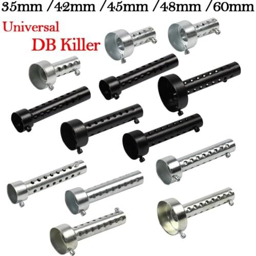 35mm 42mm 45mm 48mm 60mm Universal Motorcycle Exhaust Muffler DB Killer Stainless Steel Silencer Noise Sound For YAMAHA HONDA