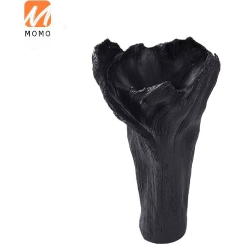 Petal Design White Exhibition Hall Dried Flower Vase Living Room Decoration Large Floral Decoration Table