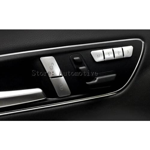 Inner Door Seat Memory Button Trim Cover 12pcs For Benz E Class W212 2010-2015