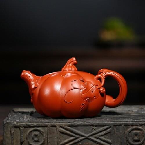 Yixing are recommended by the manual undressed ore zhu pumpkin pot of violet arenaceous mud kung fu tea tea set gift